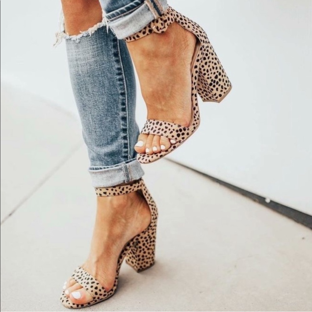 NEW Leopard Block Heel - Picture 7 of 7